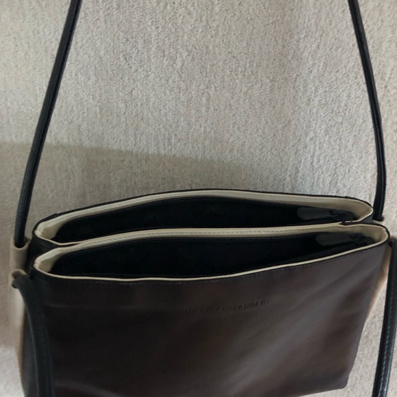 Vintage Derek Alexander leather shoulder bag two toned - Picture 6 of 7